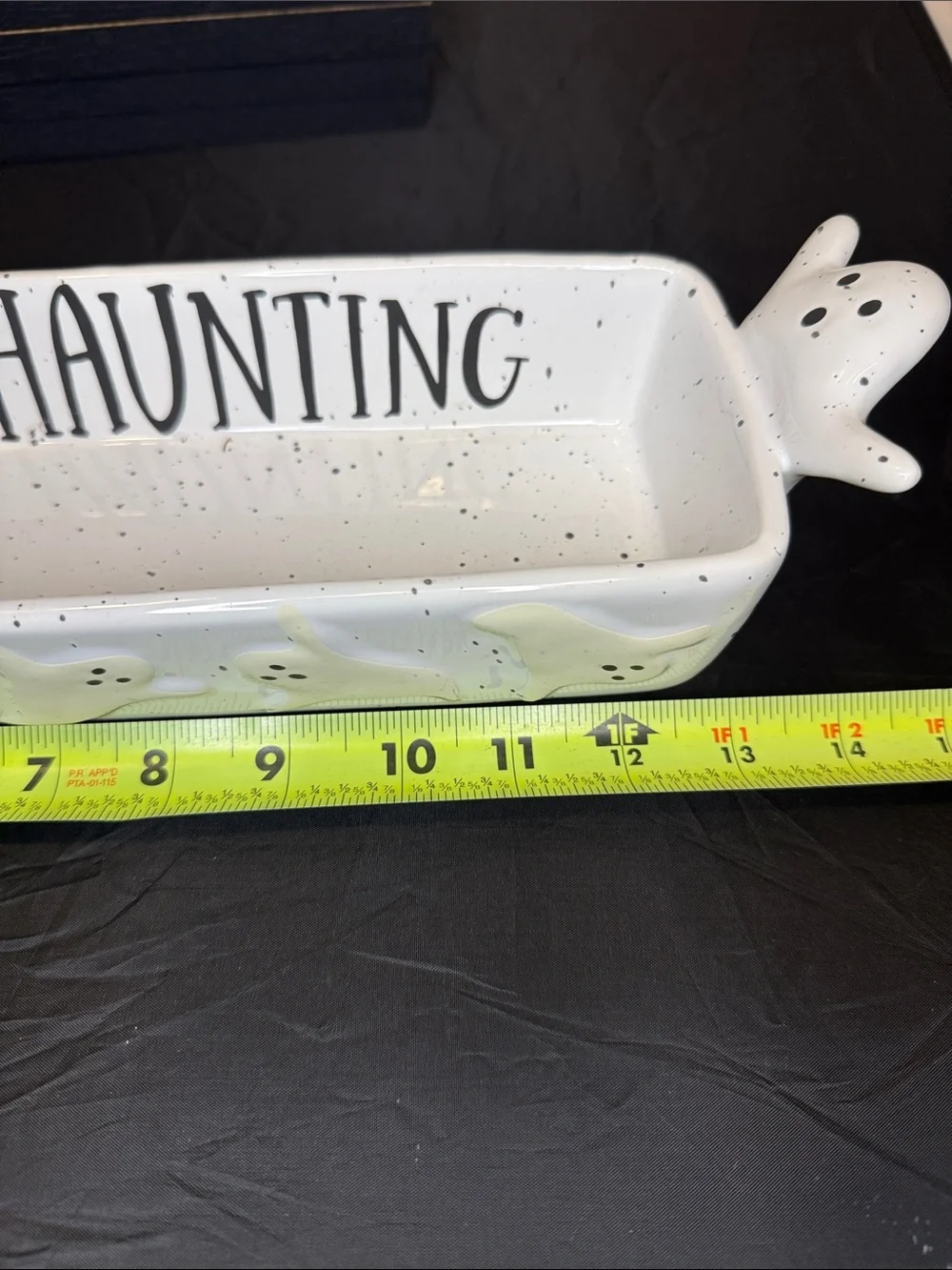 Mud Pie White Ghost Ceramic Vanity Tray - Happy Haunting